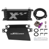 【16-ROW SET】Universal oil cooler ชุดออยคูลเลอร์น้ำมันเครื่อง 16 แถว AN10 พร้อมแอร์ไกด์ เทอร์โมสแตท แซนด์วิชเพลท สายถัก รถแต่ง รับประกันไทย