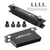 【7-ROW】Universal oil cooler ออยคูลเลอร์ 7 แถว AN10 อลูมิเนียม แบบ British พร้อมแอร์ไกด์ ขายึด ข้อต่อ AN8/AN6 ระบายความร้อนเครื่องยนต์ รถแต่ง รับประกันไทย