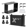 【25-ROW】Universal oil cooler ออยคูลเลอร์ 25 แถว AN10 อลูมิเนียม แบบ British พร้อมแอร์ไกด์ ขายึด ข้อต่อ AN8/AN6 ออยคูลเลอร์รถแต่ง ระบายความร้อนเครื่องยนต์ รับประกันไทย