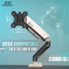 แขนจับจอมอนิเตอร์ ERGONOZ Monitor Arm EGN-ASTRO-S-W White