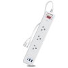 Honeywell 4 Outlet Surge Protector with 1xType C & 2xUSB
