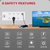 Honeywell 6 Outlet Surge Protector with 2 Type C & 2 USB