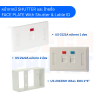 หน้ากากมี SHUTTER และ ป้ายชื่อ FACE PLATE With Shutter & Lable ID