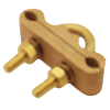 Ground Rod or Pipe Two Cable Clamp
