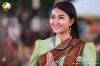 Traditionelle Verehrungstanz-Zeremonie zu Ehren von Phraya Surin Phakdi Sri Narong Changwang am Denkmal von Phraya Surin Phakdi Sri Narong Changwang im Distrikt Mueang Surin, Provinz Surin.