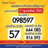 17 กุมภาพันธ์ 2565 วันหวยออก