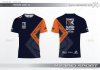 เสื้อกีฬาแขนสั้นสีกรม