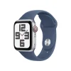 Apple Watch SE GPS 40mm Silver Aluminium Case with Denim Sport Band - M/L (2024)