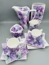12-Piece Tea & Coffee Set – Hydrangea Design