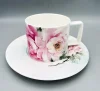 White Tiger & Blush Rose Porcelain Duo Set