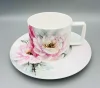 White Tiger & Blush Rose Porcelain Duo Set