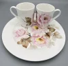 Pink Rose - Premium Set of Plate and Mugs