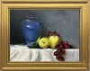 The Blue Vase and Apples