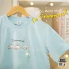 MOSHI MOSHI เสื้อยืดรุ่น Cinnamoroll สีฟ้า ลิขสิทธิ์แท้ Sanrio คอตต้อน 100%  (พร้อมส่ง)