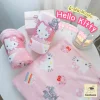 MOSHI MOSHI ผ้าห่มนาโน ลาย Hello Kitty ลิขสิทธิ์แท้ Sanrio