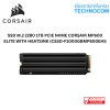 SSD M.2 2280 1TB PCIE NVME CORSAIR MP600 ELITE WITH HEATSINK (CSSD-F1000GBMP600EHS)