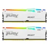 PC DDR5 32GB(16GB*2) 5600 KINGSTON FURY BEAST WHITE RGB (KF556C40BWAK2-32)