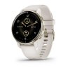 GARMIN VENU 2 PLUS/CREAM GOLD STAINLESS STEEL BEZEL /IVORY CASE AND SILICONE BAND