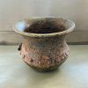Bali-style Terracotta Basin with Three Handles – Size: 40 x 40 cm