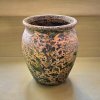 Flowerpot กระถางดินเผาทรงตรงเล็กปากบาน ขนาด 20 x 24 cm.