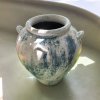 Vase แจกันโอ่งดินเผาอ้วน มีหู 4 หู ขนาด  30 x 32 cm.