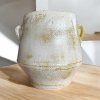 Flowerpot กระถางดินเผาก้นเหลี่ยม มีหู 3 หู ขนาด 28 x 31 cm.