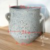 Flowerpot กระถางดินเผาก้นเหลี่ยม มีหู 3 หู ขนาด 28 x 31 cm.