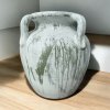 Flowerpot กระถางโอ่งกินเผาโบราณ วินเทจสไตล์ มีหู 4 หู ขนาด 32 x 36 cm.