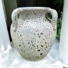 Flowerpot กระถางโอ่งกินเผาโบราณ วินเทจสไตล์ มีหู 4 หู ขนาด 32 x 36 cm.
