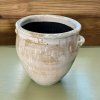 Flowerpot กระถางดินเผาติดหูเชือก 2 หู ขนาด 37 x 38 cm.
