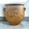 Flowerpot กระถางดินเผาทรงโอ่งมีหู 3 หู ขนาด 40 x 38 cm.