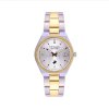 NEW YORK CLASSIC DATE 40MM SILVER GOLD / WHITE