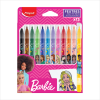 Maped เซ็ตอุปกรณ์ระบายสีสุดคุ้ม ลายลิขสิทธิ์บาร์บี้ Barbie ( สีไม้ สีเมจิก กรรไกร ยางลบ กบเหลา)