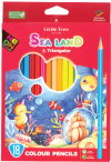 ดินสอสีไม้ 18 สี SEA LAND