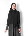 NURA INSTANT HIJAB (LARGE) - BLACK