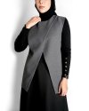 LOUISA VEST - GREY