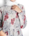 LULA SUMMER DRESS - Floral Grey