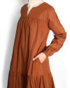 ZURA DRESS -  Terracotta