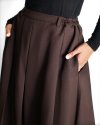 LANA SKIRT in Semiwool - Deep Brown