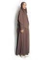 AISHA FRENCH KHIMAR - Medium - Coffee