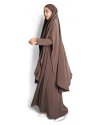 AISHA FRENCH KHIMAR - Large - Coffee