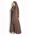 AISHA FRENCH KHIMAR - Large - Coffee