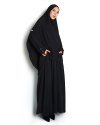 AISHA SET (Abaya & French Khimar) - MEDIUM - Black AISHA SET (Abaya & French Khimar) - MEDIUM - Black