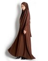 AISHA FRENCH KHIMAR - Medium - Mahogany