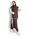 FARAH SPORT KHIMAR (PLAIN/POLOS) - DARK BROWN