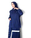 FARAH SPORT KHIMAR (PLAIN/POLOS)- HIJAB KHIMAR JILBAB OLAHRAGA MUSLIMAH SYAR'I MENUTUP DADA LONGGAR-NAVY