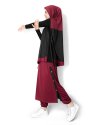 KHARANI SKIRT PANTS-MAROON