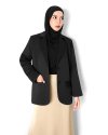 LEA OVERSIZED BLAZER - BLACK