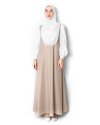 CANAN DRESS (WHITE-BEIGE)