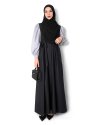 CANAN DRESS (BLACK-GREY)